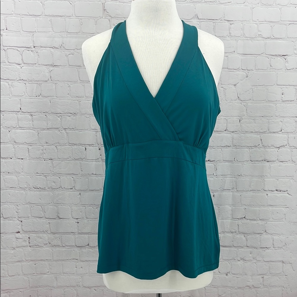 Teal Halter Neck Women's Top Horny Toad Sandbar Tank XL Sleevless